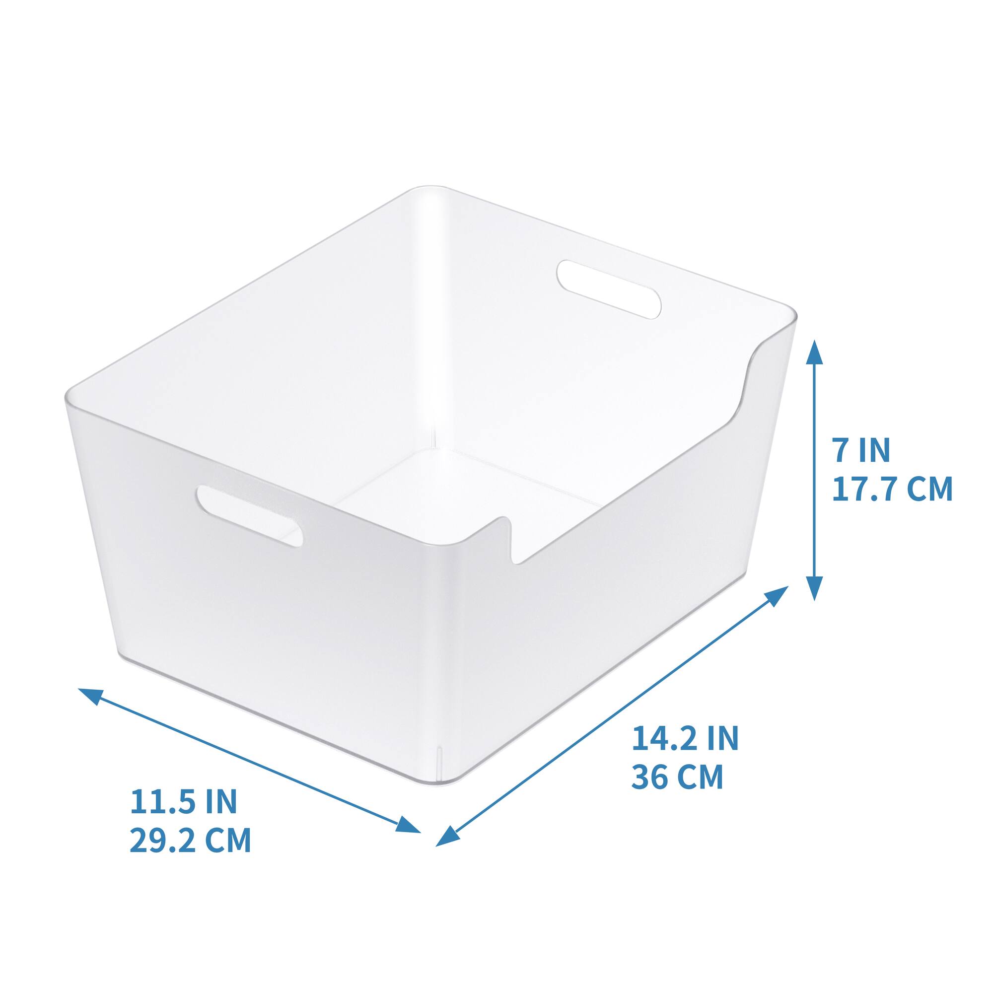 6 Pack: Extra Large Clear Open Storage Bin by Simply Tidy®